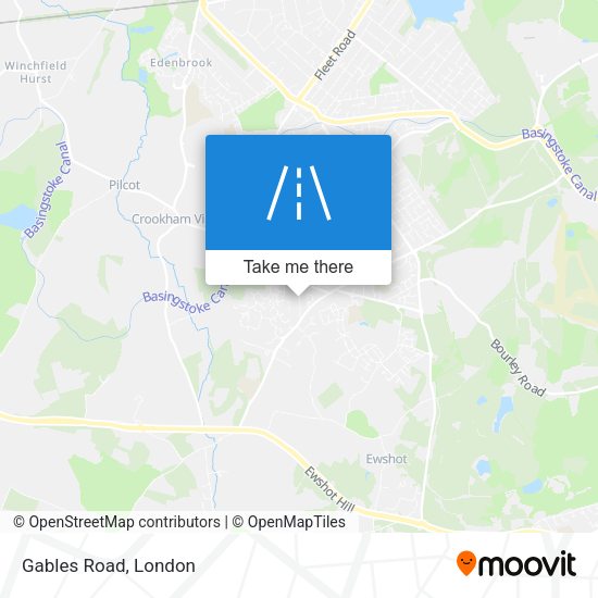 Gables Road map