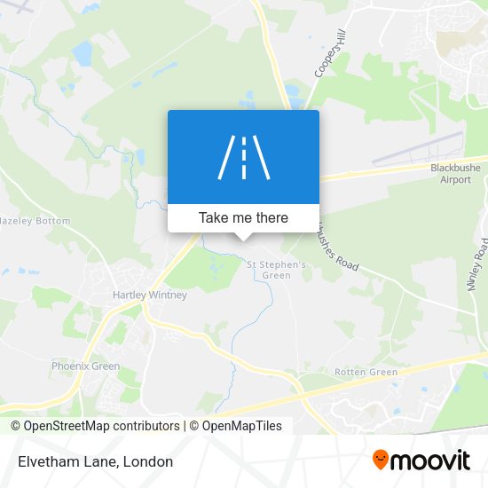 Elvetham Lane map