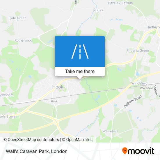 Wall's Caravan Park map