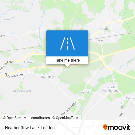Heather Row Lane map