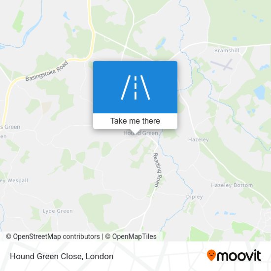Hound Green Close map