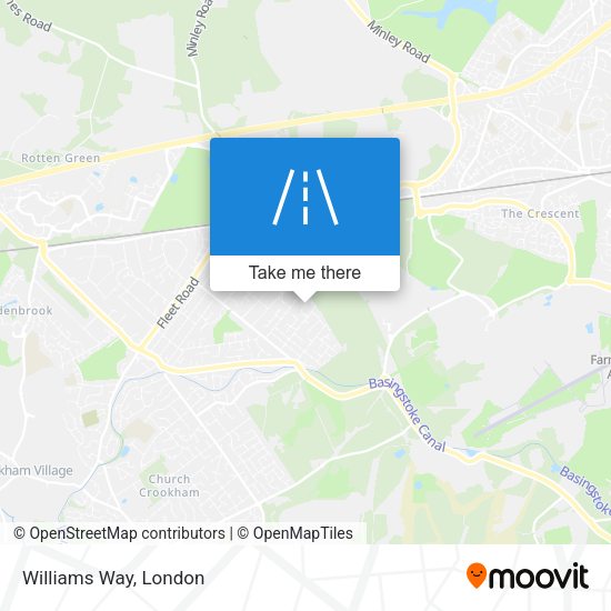 Williams Way map