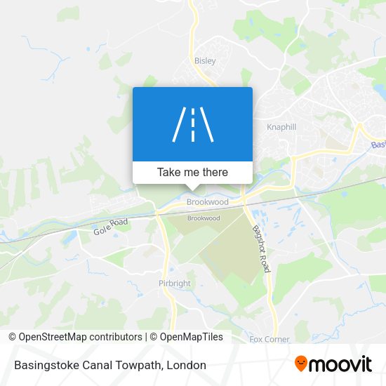 Basingstoke Canal Towpath map