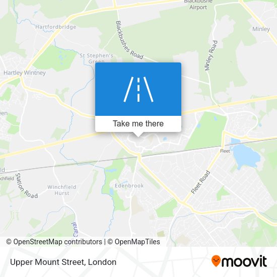 Upper Mount Street map