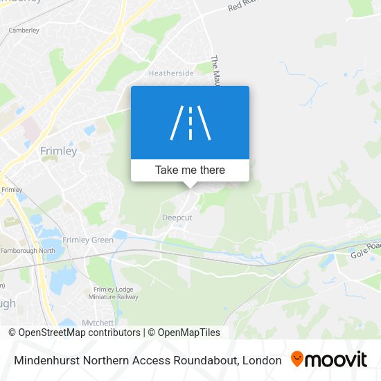 Mindenhurst Northern Access Roundabout map