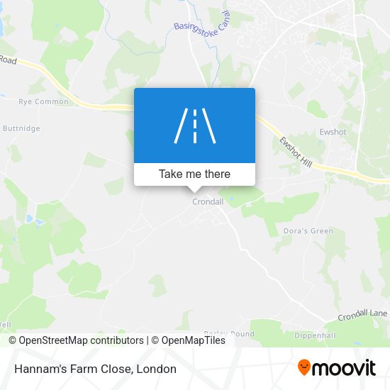 Hannam's Farm Close map