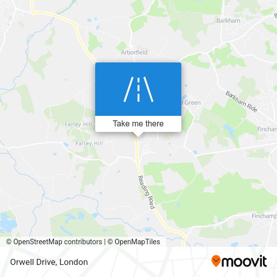 Orwell Drive map