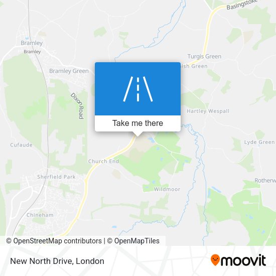 New North Drive map