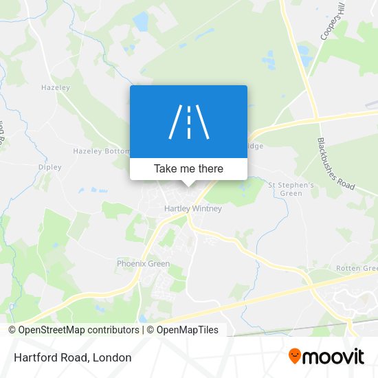 Hartford Road map