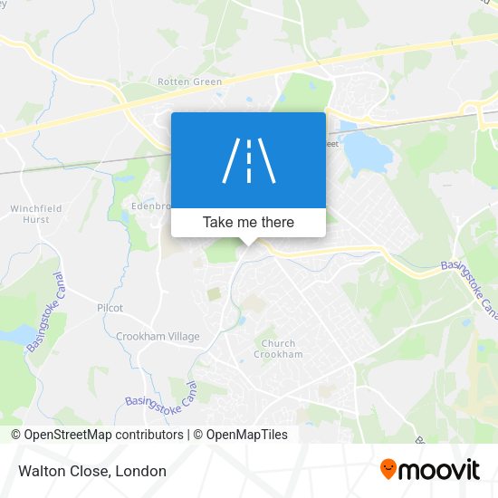 Walton Close map