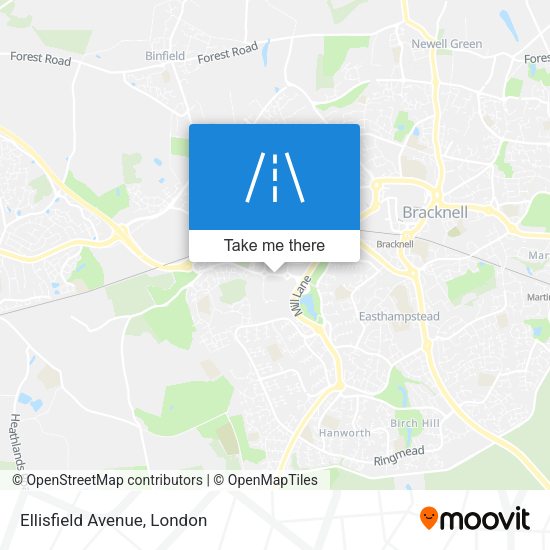Ellisfield Avenue map