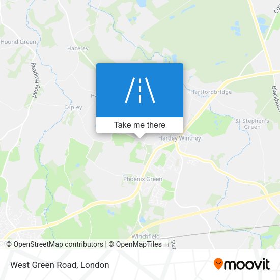 West Green Road map