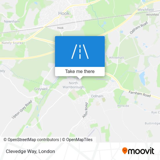 Clevedge Way map