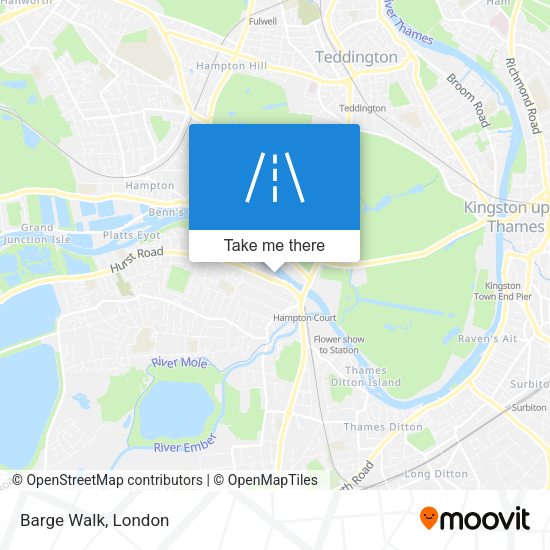 Barge Walk map