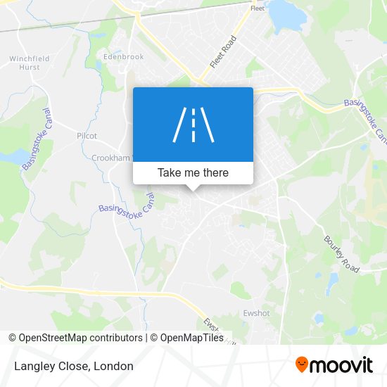 Langley Close map