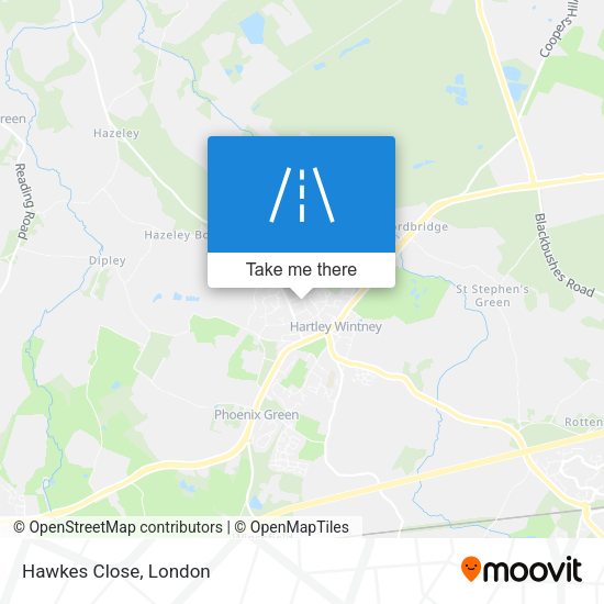 Hawkes Close map