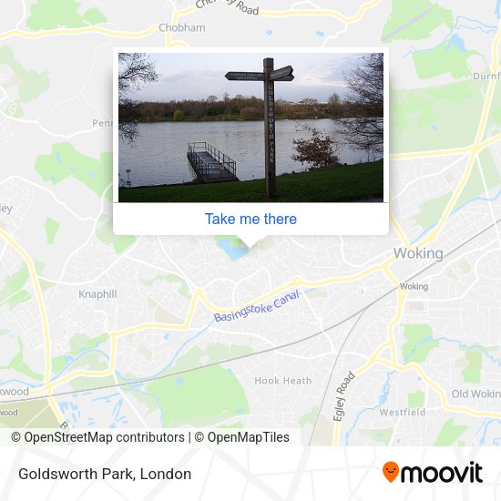 Goldsworth Park map