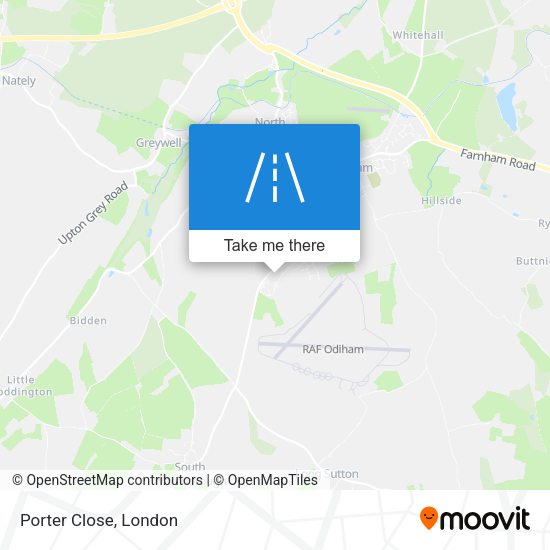 Porter Close map