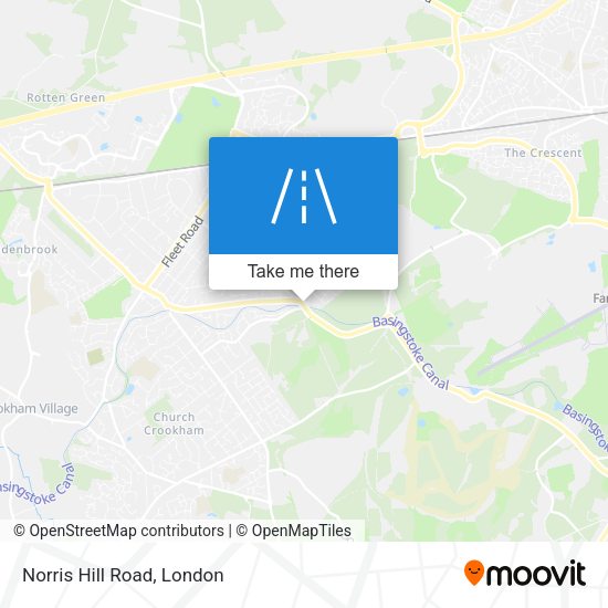 Norris Hill Road map