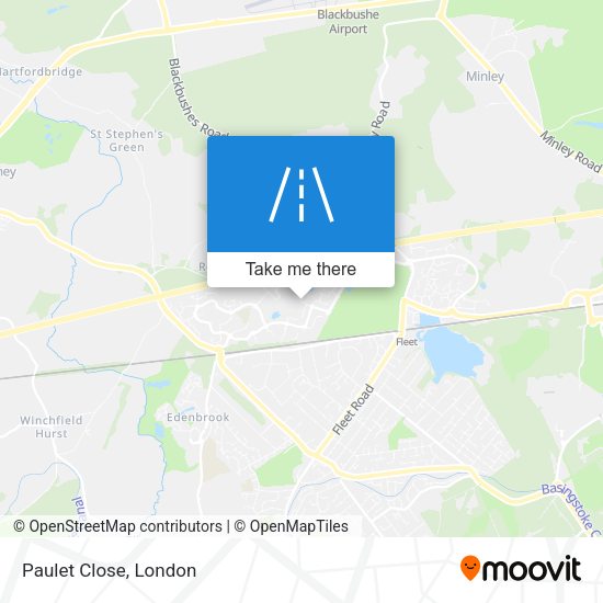 Paulet Close map