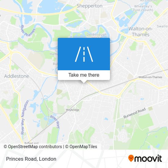 Princes Road map