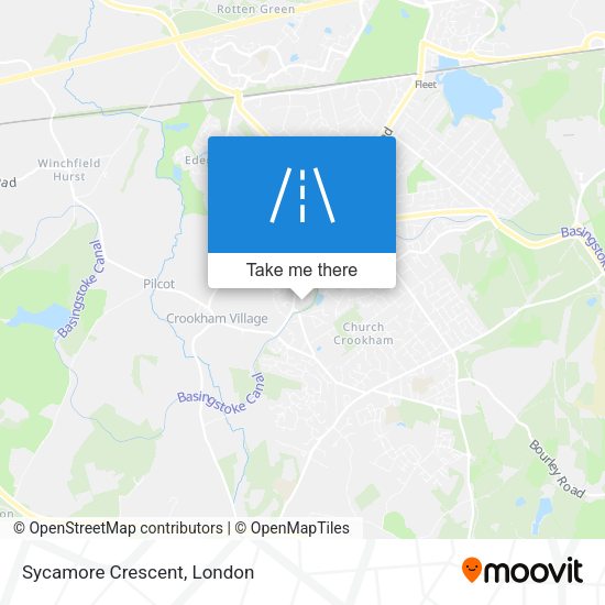 Sycamore Crescent map