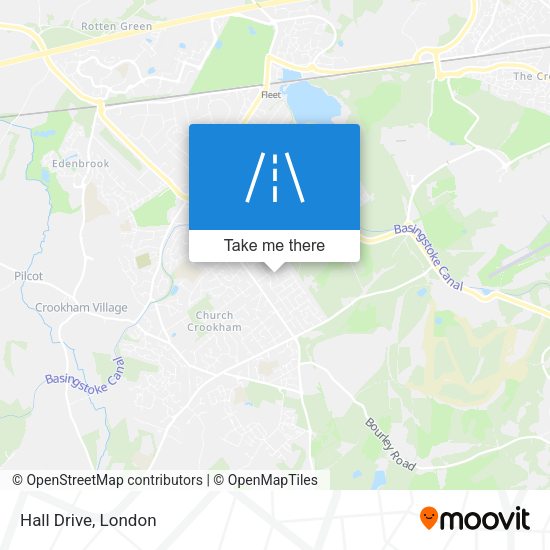 Hall Drive map