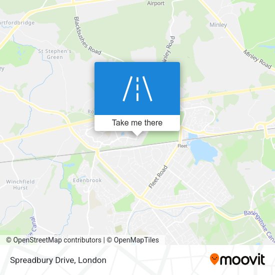 Spreadbury Drive map