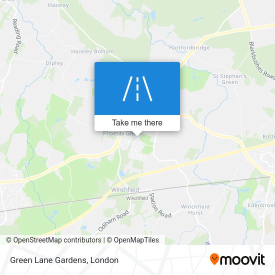 Green Lane Gardens map