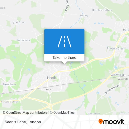 Searl's Lane map