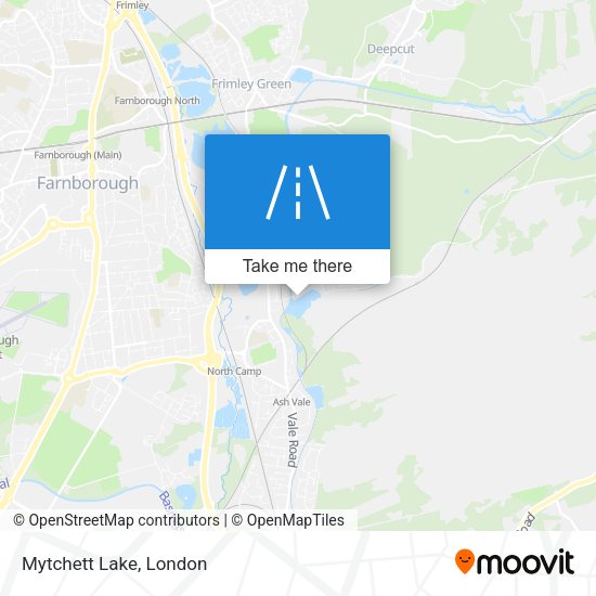 Mytchett Lake map