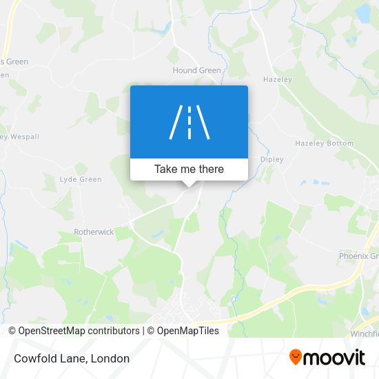 Cowfold Lane map