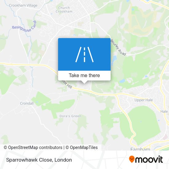 Sparrowhawk Close map