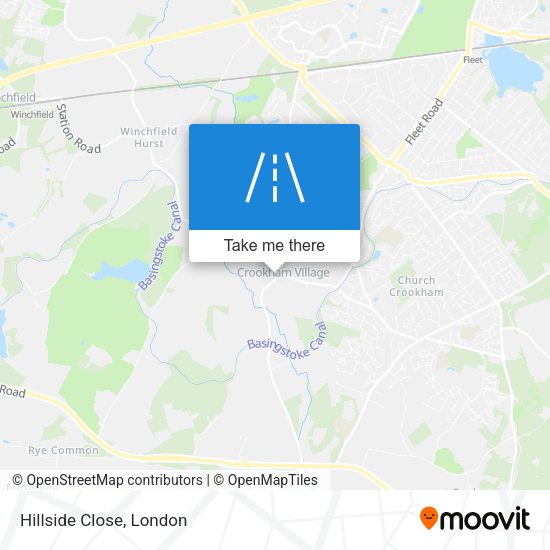 Hillside Close map