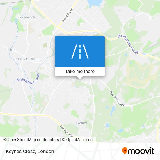 Keynes Close map