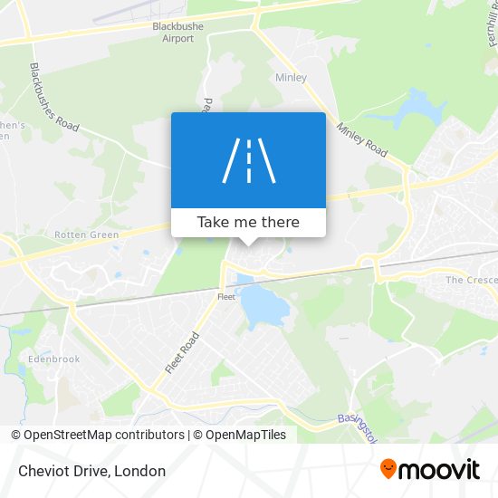 Cheviot Drive map