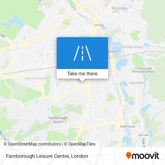 Farnborough Leisure Centre map