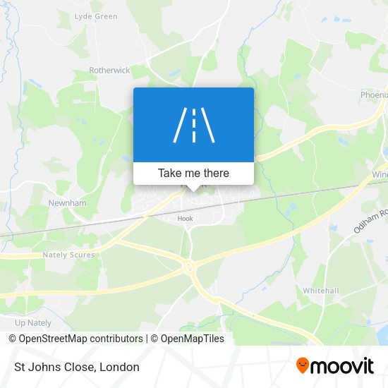 St Johns Close map
