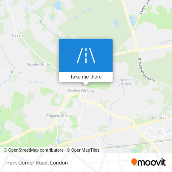 Park Corner Road map
