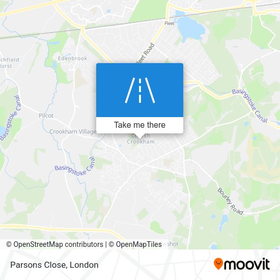 Parsons Close map