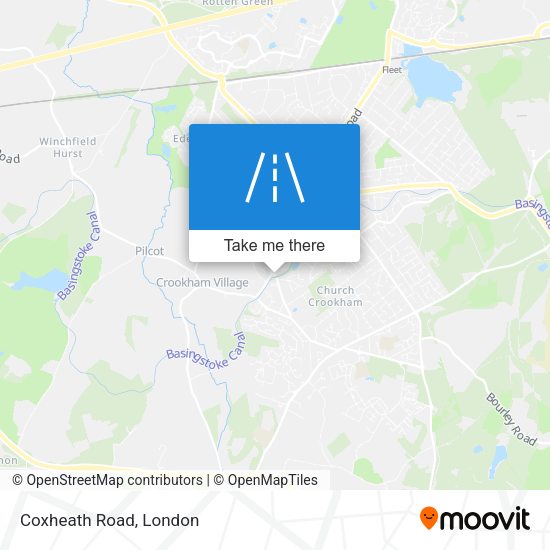 Coxheath Road map