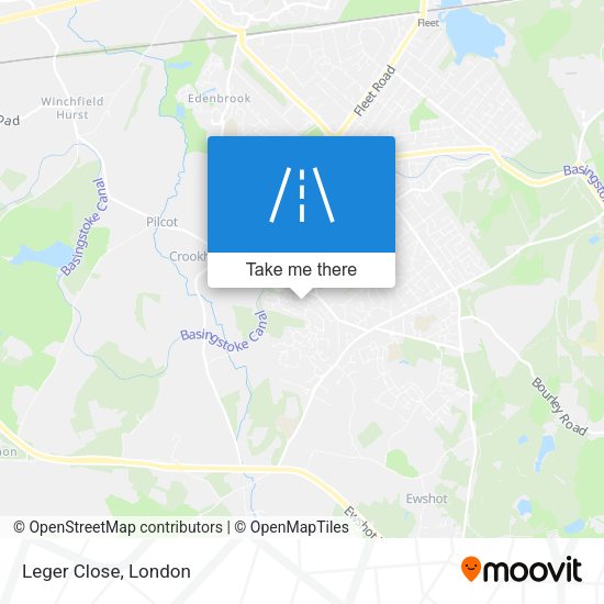 Leger Close map