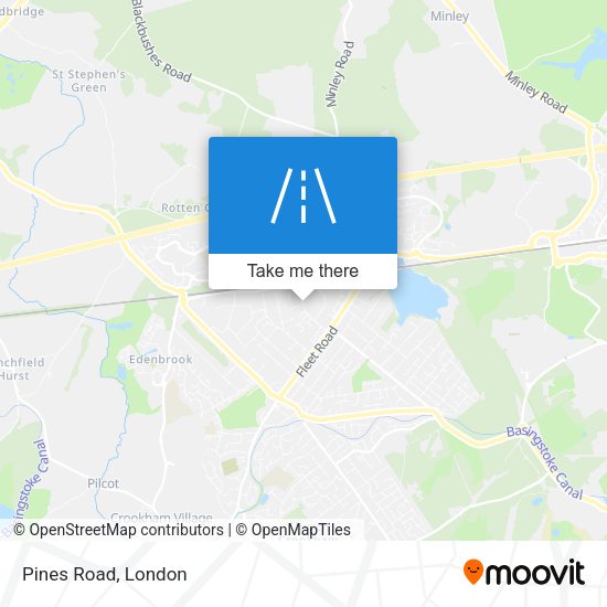 Pines Road map