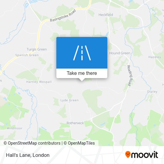 Hall's Lane map