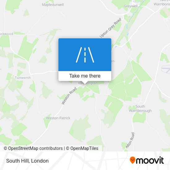 South Hill map