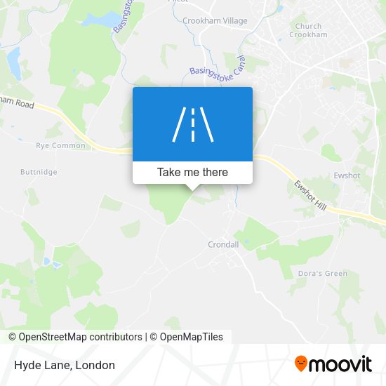 Hyde Lane map