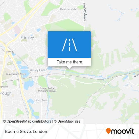 Bourne Grove map