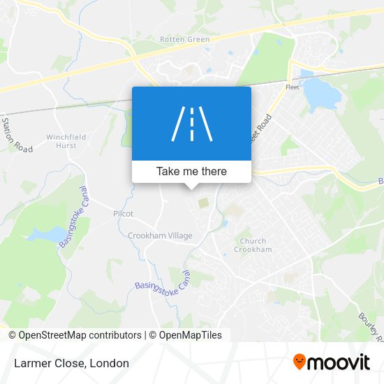 Larmer Close map