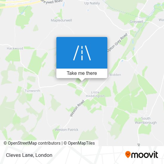 Cleves Lane map
