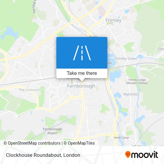 Clockhouse Roundabout map